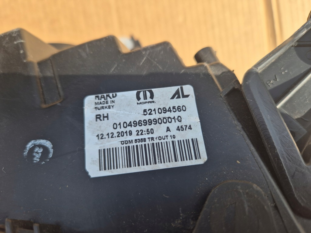 фото №8, Fiat doblo лампа права. 2015-2022 .mopar. czarna