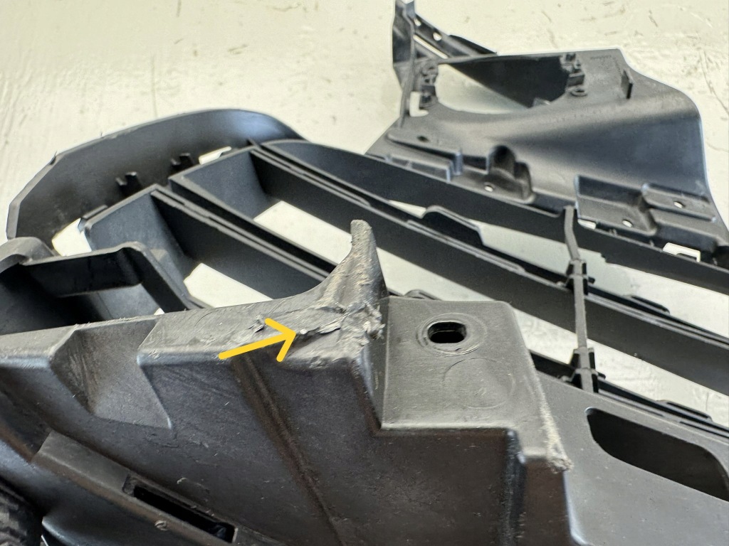 Porsche cayenne 2 2 рестайлинг  14-17r решётка бампера перед правая передняя Оригинал