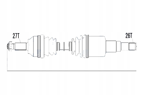Nty приводной вал приводная jaguar x-type 2.1 v6 2.0d 2.2d 02- левая Цена