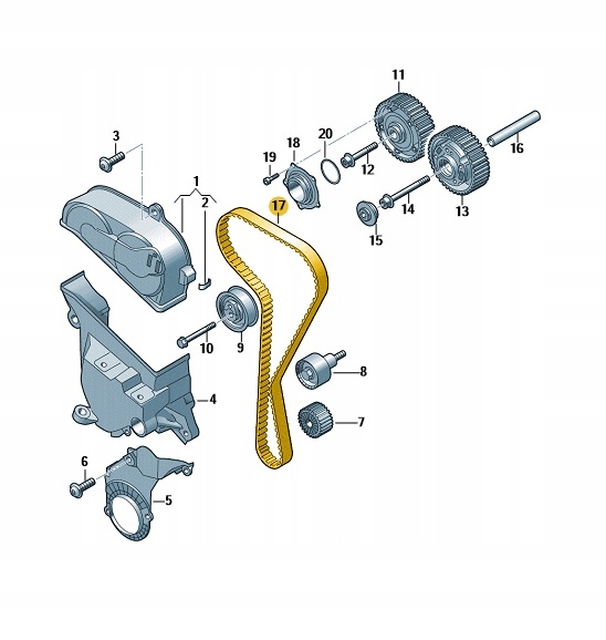 фото №1, Оригінальний ремінь зубчастий розподільного валу cupra 04e109119f