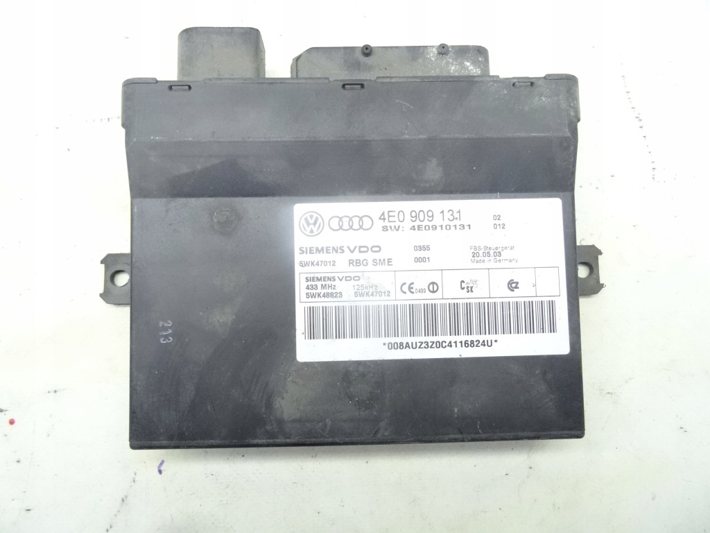 фото №1, 4e0909131 audi a8 d3 модуль блок управления kessy