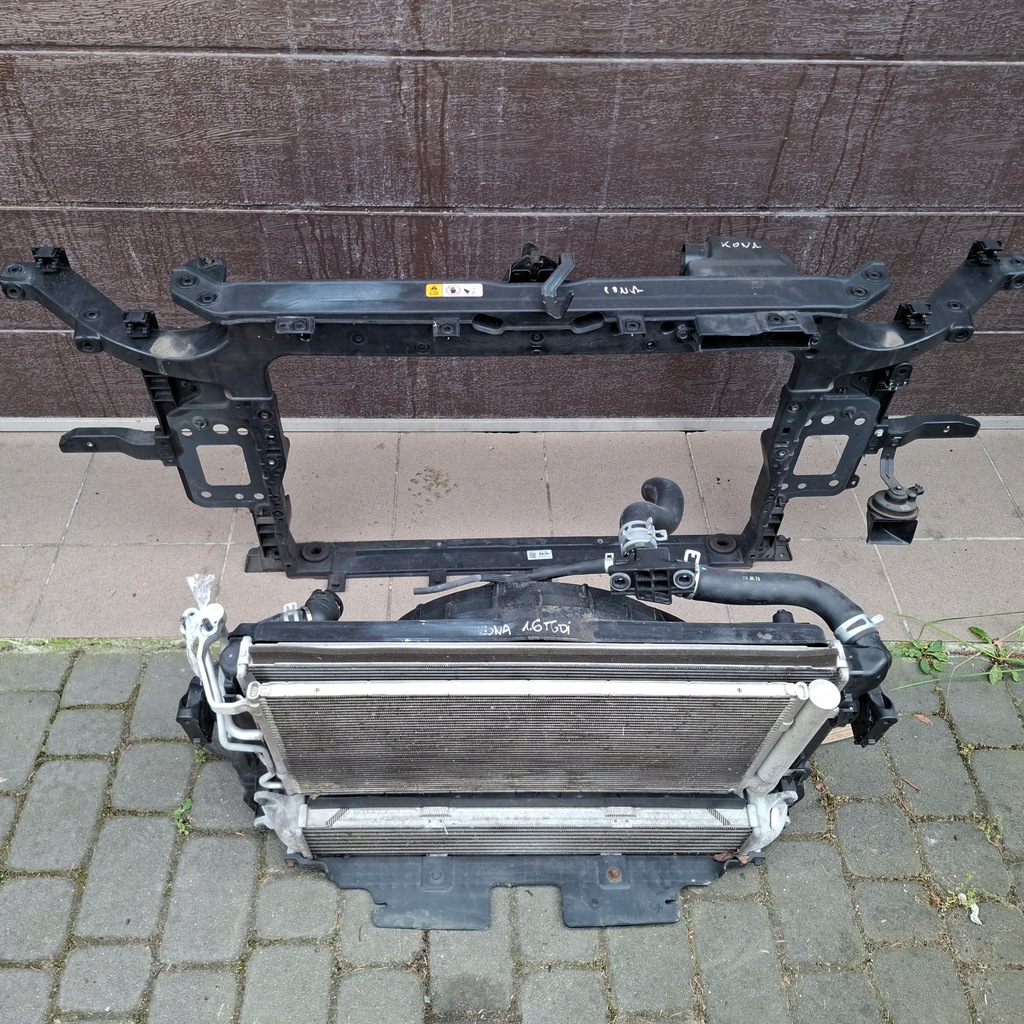 фото №10, Hyundai kona 1.6 tgdi pas передний kompletny радиатор усилитель