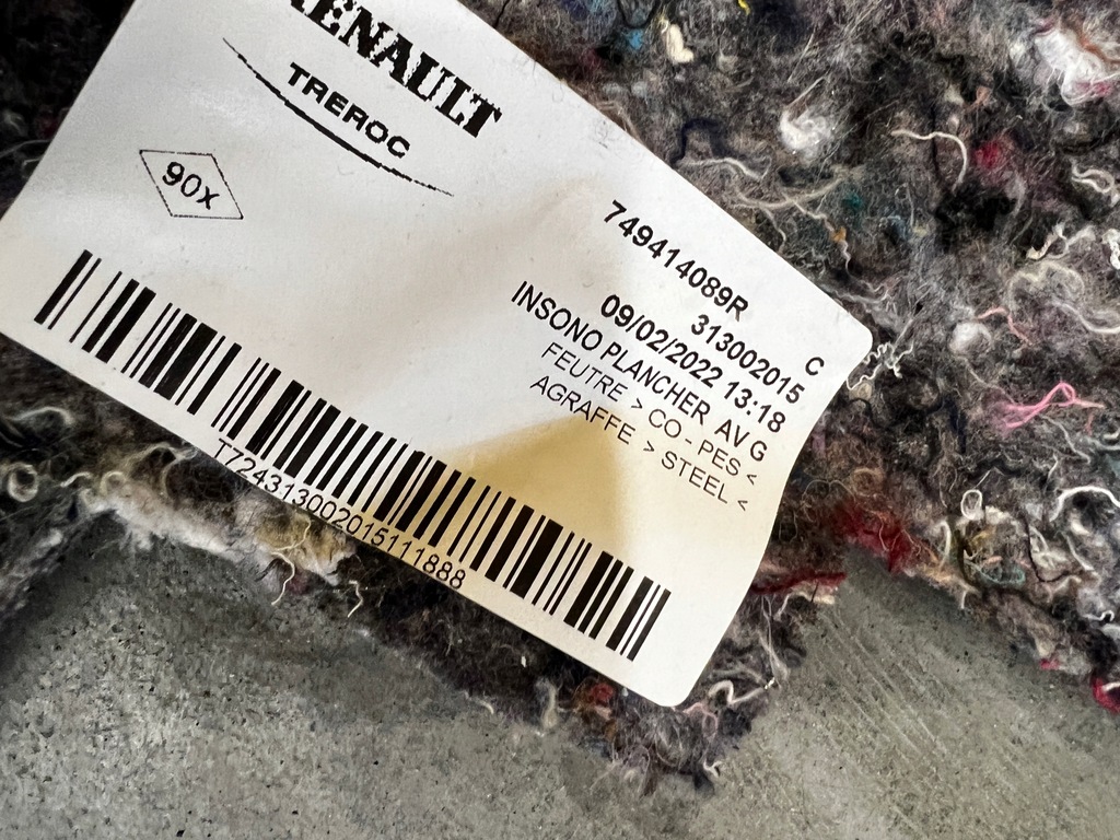 фото №7, Комплект шумоізоляція мат килимок обшивка підлога dacia lodgy lift 2022r eu