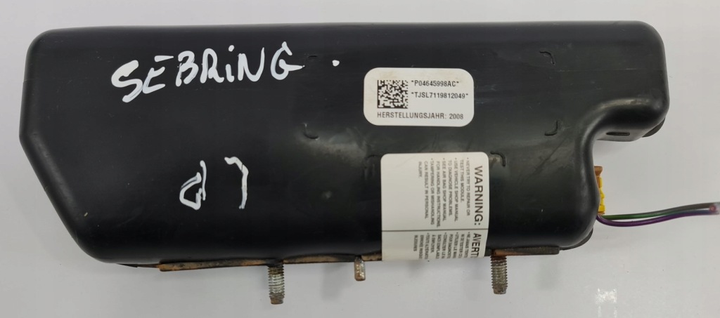 фото №1, Подушка подушка безопасности w сиденье chrysler sebring iii