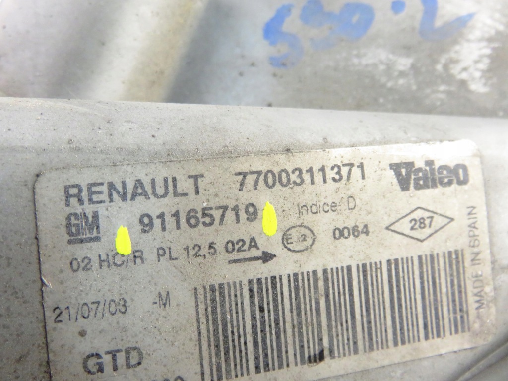 фото №8, Лампа левая передняя renault trafic ii 91165719