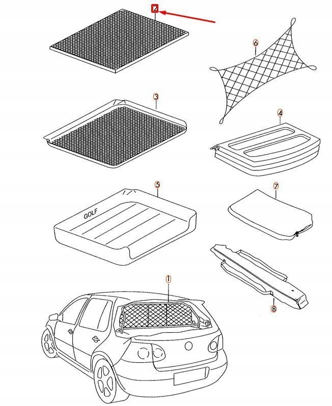 фото №8, Грунтовка багажника чёрный коврик vag golf egolf 5g0061160