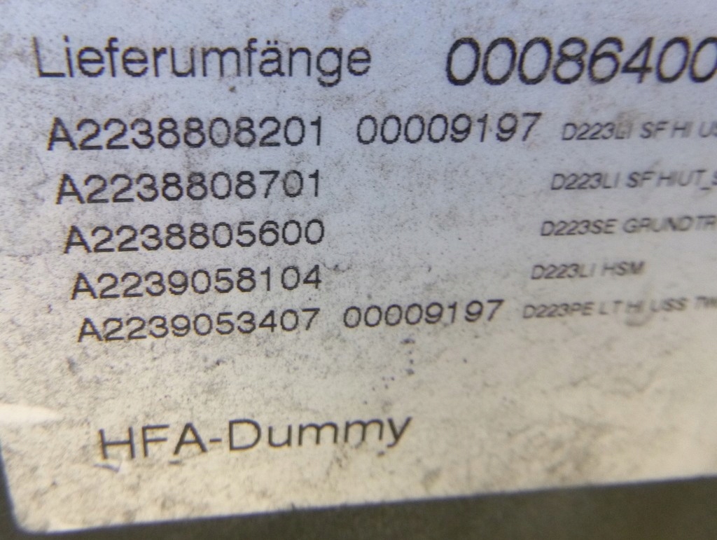 фото №9, Mercedes s w223 бампер задняя a2238856201