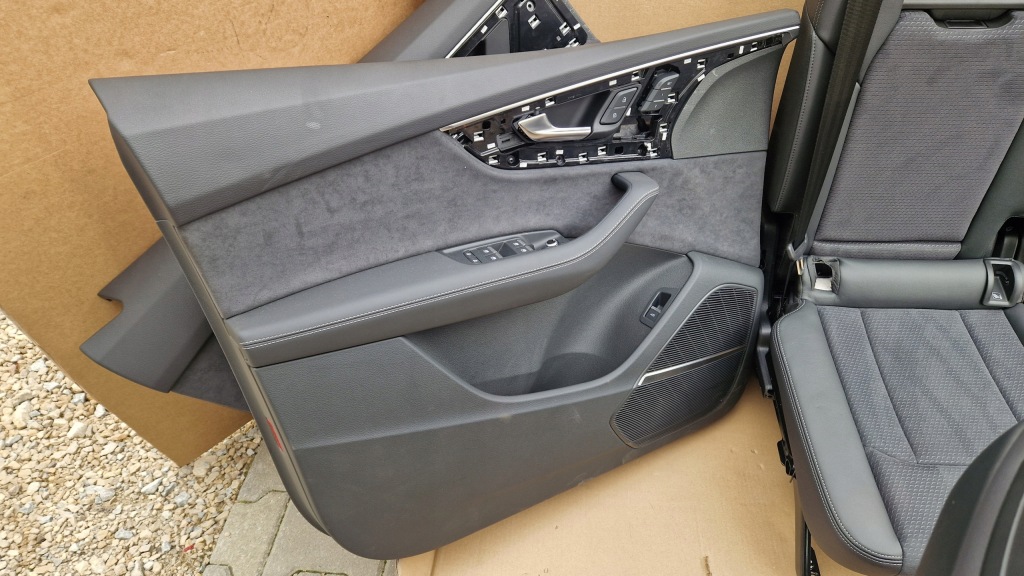 фото №8, Сидіння заднє сидіння audi q7 lift s-line шкіра alcantara електрика jak nowe kpl