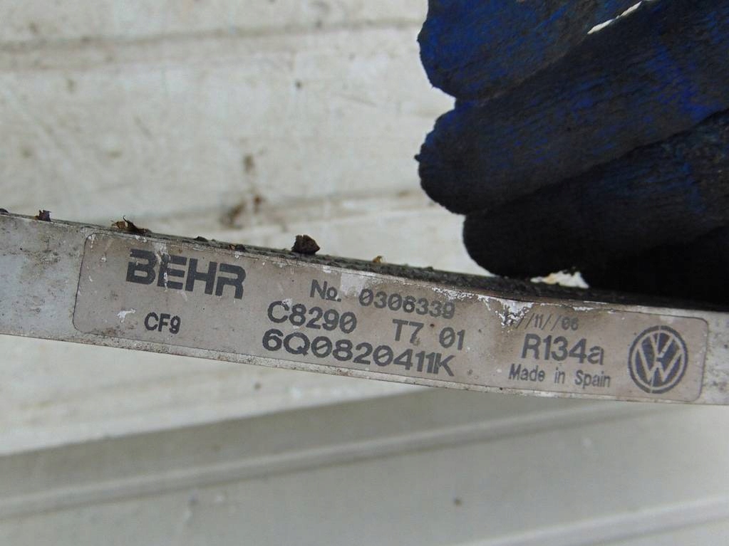 фото №9, Seat cordoba iii 1.4 06r радиатор кондиционера