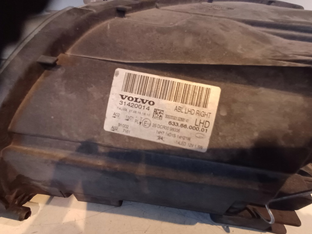 фото №7, Фара ксенон поворотний volvo v70 s80 правий