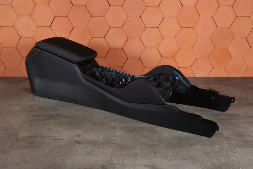 фото №7, Bmw x4 g02 тунель середній консоль підлокітник шкіра червоний шов europa