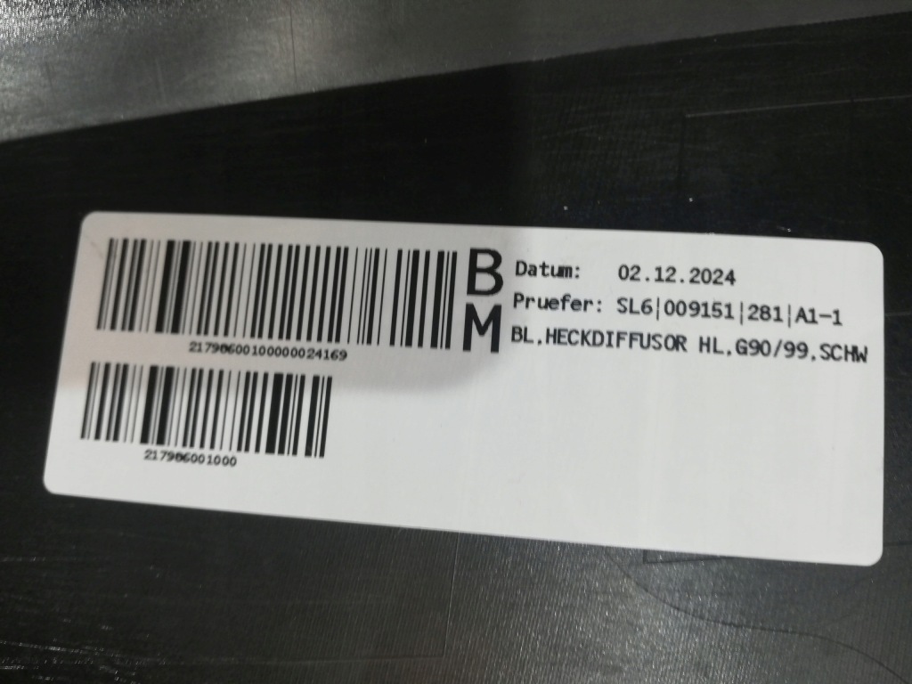 Bmw g90 g99 защита диффузор левая 7885577 Оригинал