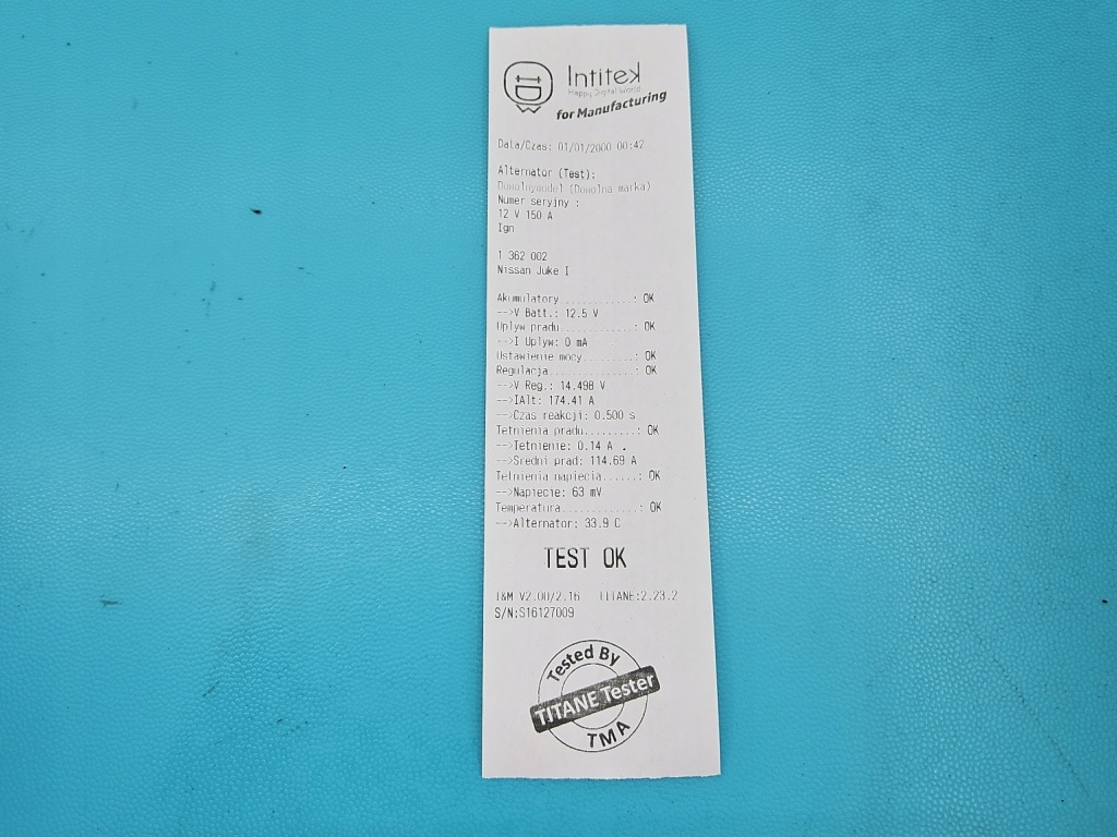 Test генератор nissan juke 1 23100bv80a 1.2 t с Разборки