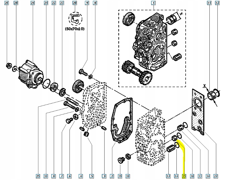 фото №5, Втулка, насос оливи renault master ii оригінальний номер 5001001165