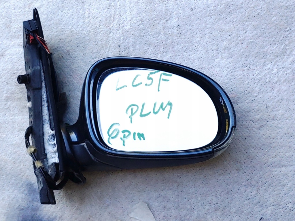 фото №1, Дзеркало праве vw golf 5 plus 05- lc5f 6 pin