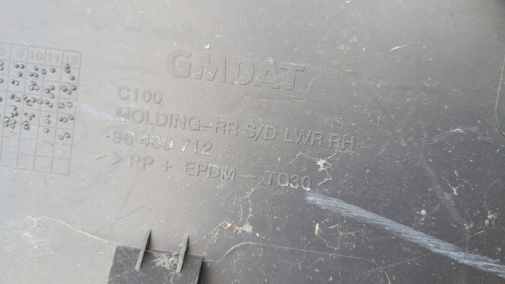 фото №9, Chevrolet captiva молдинг дверь задних правая задняя