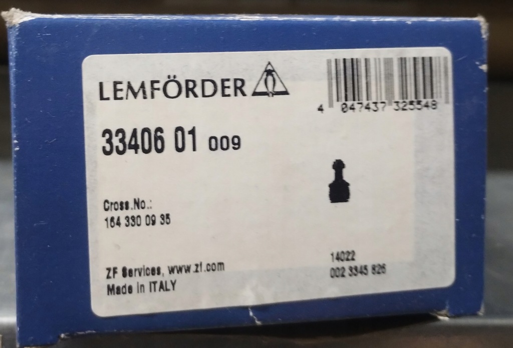Lemforder передний нижний шрус  шаровой 1643300935 в Украине