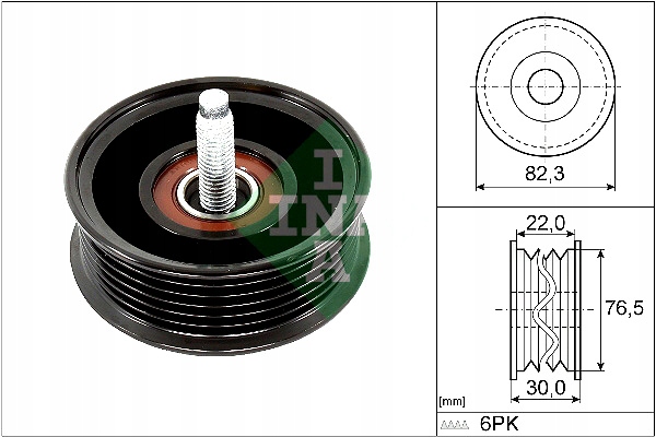 фото №1, Schaeffler ina 532 0922 10 ролик направляющая / направляющая, ремень клиновой зубчатый