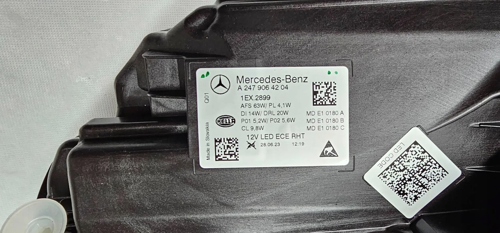 фото №9, Mercedes gla h247 w247 лампа перед передня права full led multibeam fv