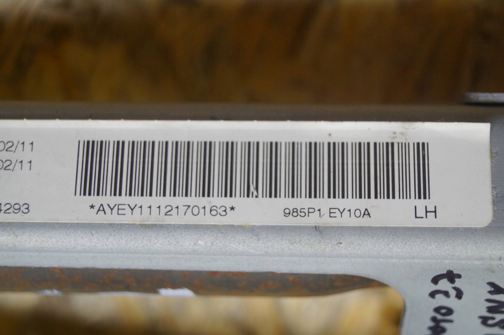 фото №14, Шторка безпеки подушка безпеки ліва nissan qashqai j10 985p1ey10a