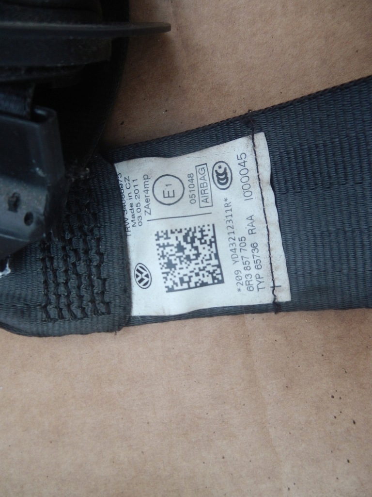 фото №6, Панель приладів приладова консоль подушки безпеки pas датчик vw polo 6r0