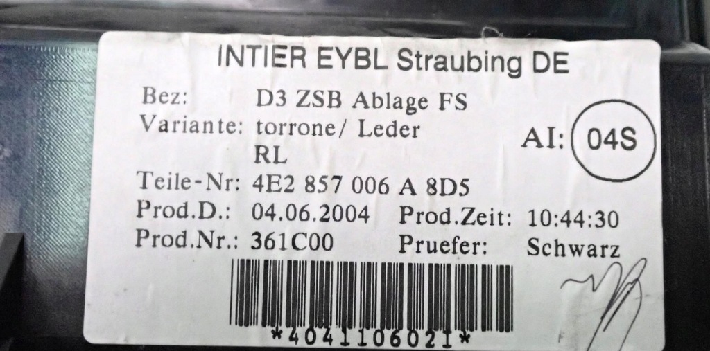 фото №7, 4e2857006a 8d5 защита колонки кожа audi a8 s8 d3