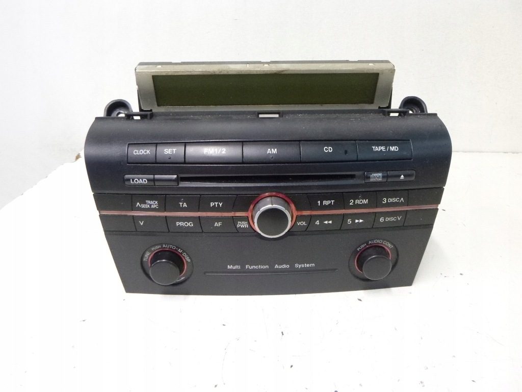 фото №1, Радіо + дисплей mazda 3 bk 2005r.