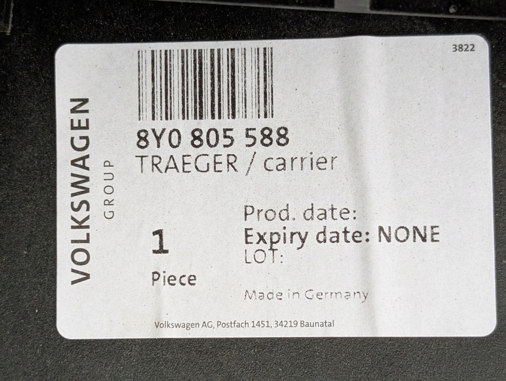 фото №11, Audi a3 8y0 20-25 усилитель передний pas передний оригинал nowe