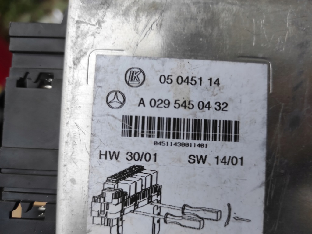 фото №5, Mercedes w220 модуль sam a0295450432 блок управления