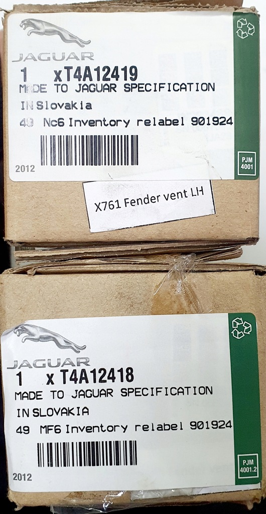 фото №6, Накладки крила впуск карбон jaguar f-pace nowe оригінальний номер