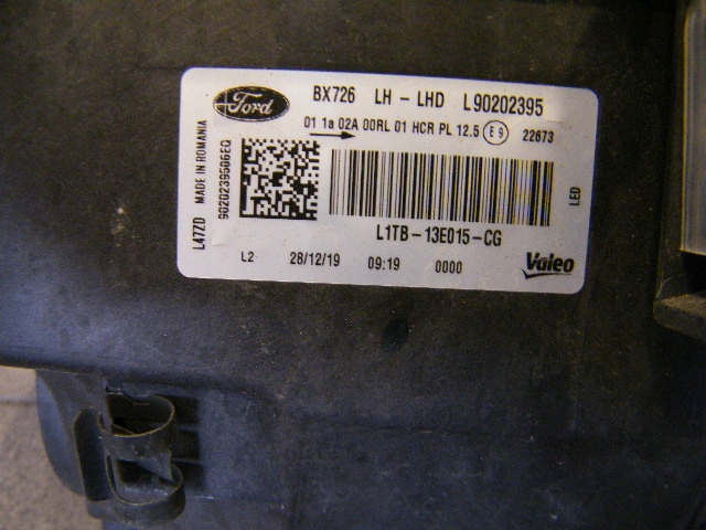 фото №4, Ford puma mk2 ii 19- лампа левая передняя full led