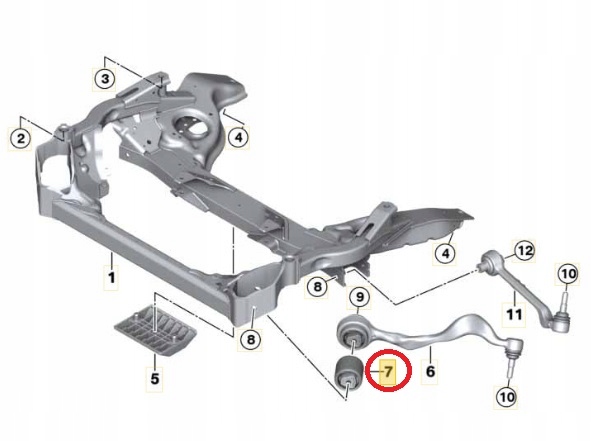 фото №16, Втулка важеля lemforder 37807 01 31120393540