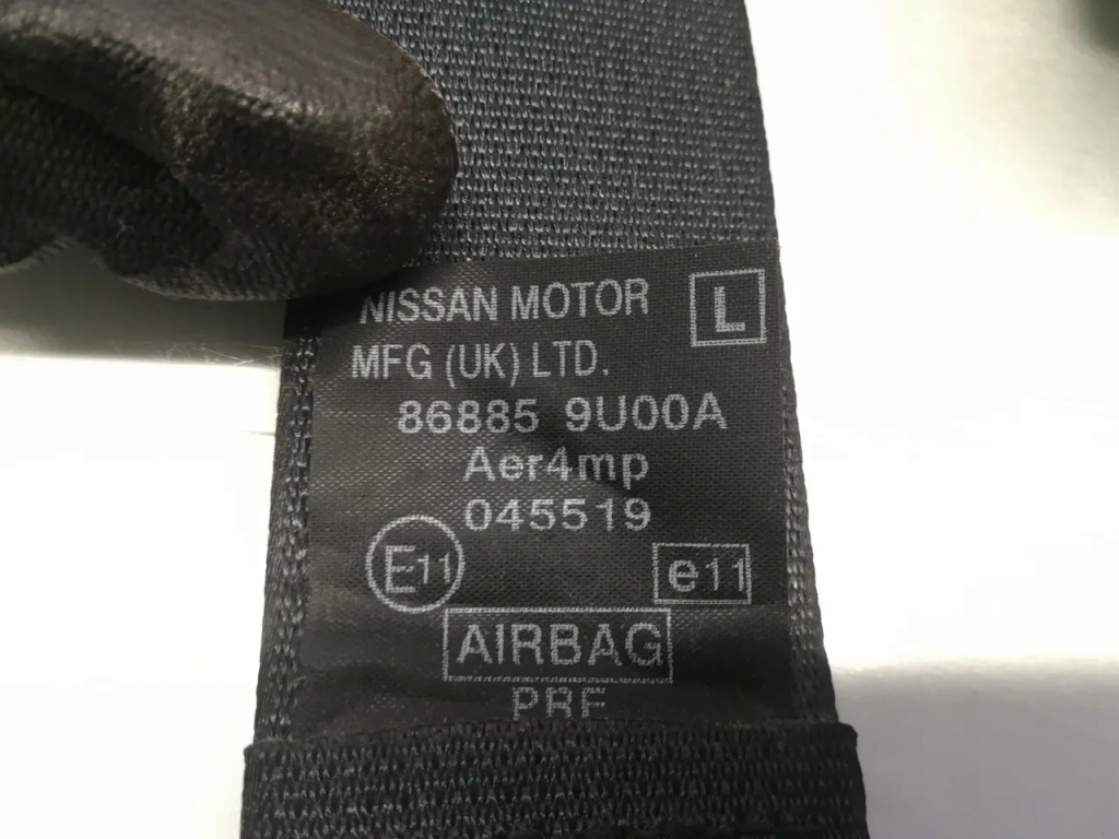 Nissan note ремінь безпеки сидіння передній перед ліве 2008 mpv 4/5dr Доставка