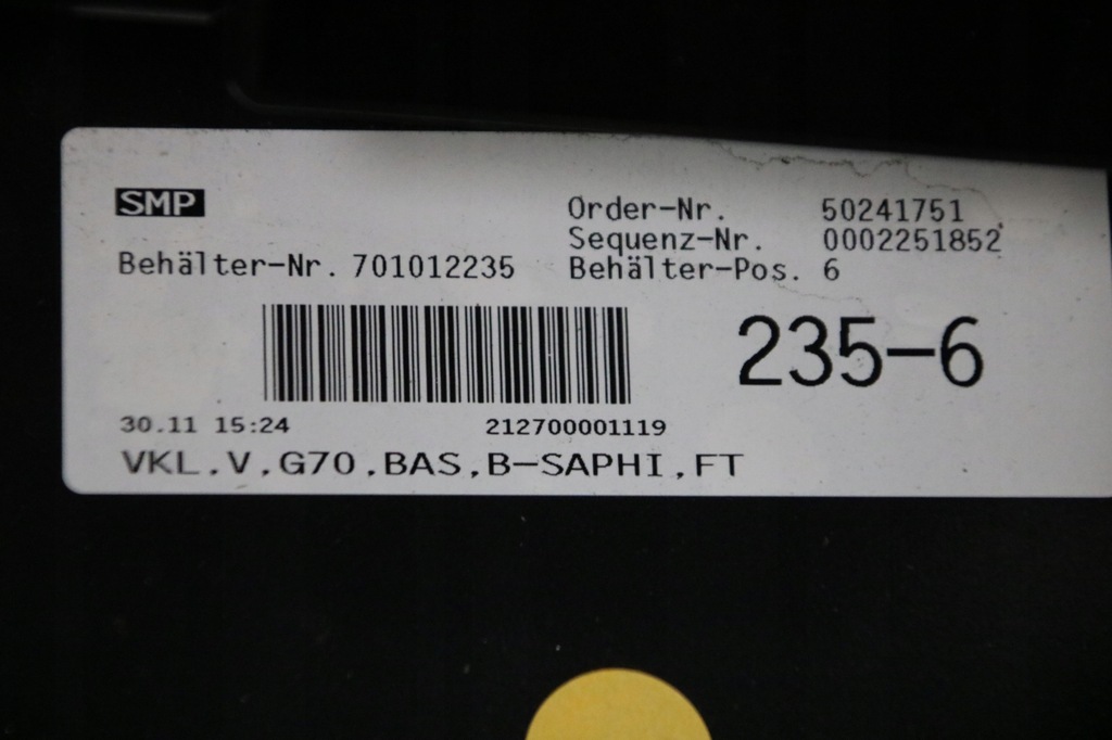 фото №11, Bmw 7 g70 i7 kompletny бампер перед передний цвет 475 black sapphire