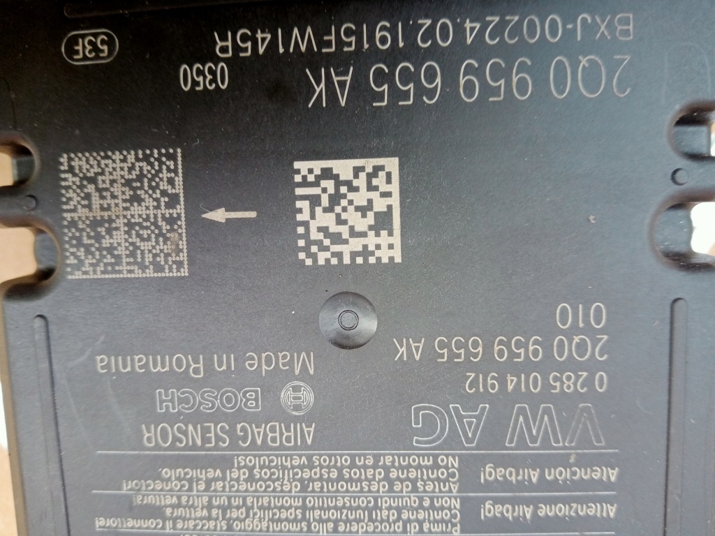 фото №2, Модуль подушка безопасности audi a1 t-cross 2q0959655ak