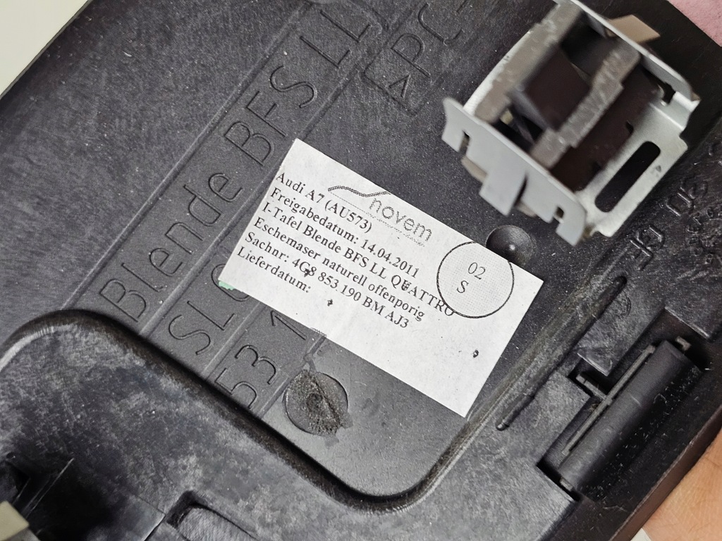 фото №8, Dekor молдинг захист консолі drewno audi a7 c7 4g8853190bm