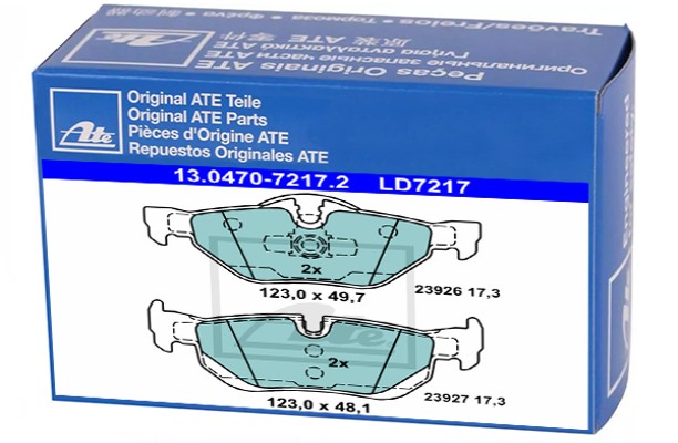 фото №1, Ate тормозные колодки тормозные bmw задняя 1 3 x1 2,0-3,0 04-15