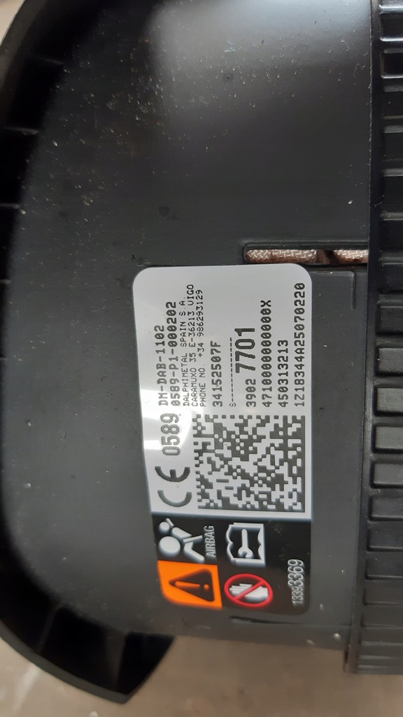 фото №8, Консоль подушки безопасности датчик ремни натяжители kpl opel corsa e