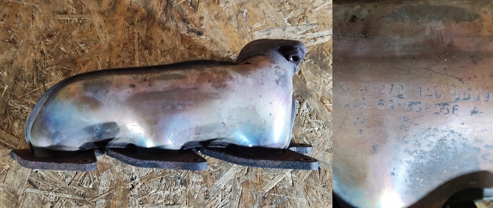 фото №1, Коллектор выпускной mercedes w209 w211 3.0 / 3.5 pb