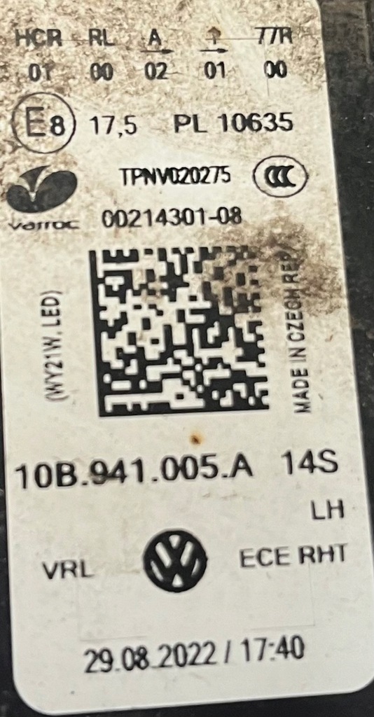 фото №11, Лампа ліва перед vw id3 id 3 id.3 full led