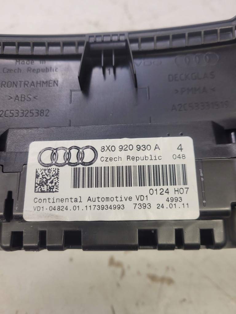 фото №7, Счетчик приборы audi a1 8x 1.6 tdi 8x0920930a eu