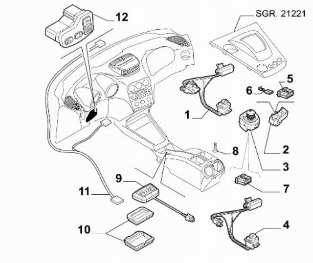 фото №3, Панель кнопка asr світло alfa romeo 156 01-05