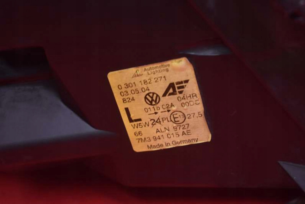 фото №10, Фара левый лампа перед ксенон eu 7m3941015ae seat alhambra i lift 00-10
