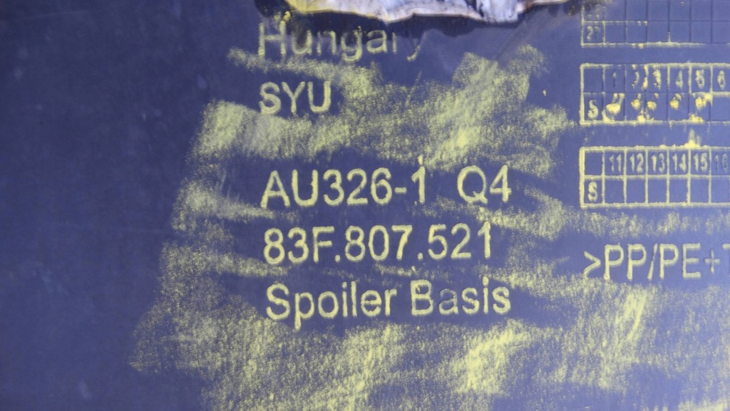 Диффузор накладка бампера задняя 83f807521 audi q3 ii sportback Цена