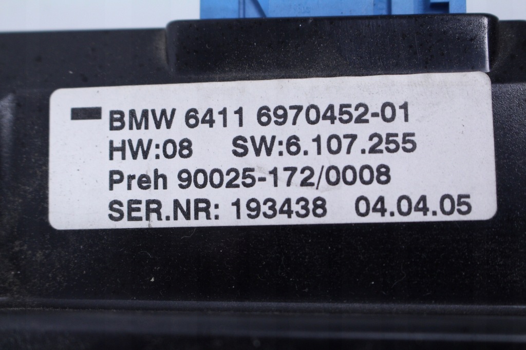 фото №6, Панель кондиционера bmw e65 05r. 6970452