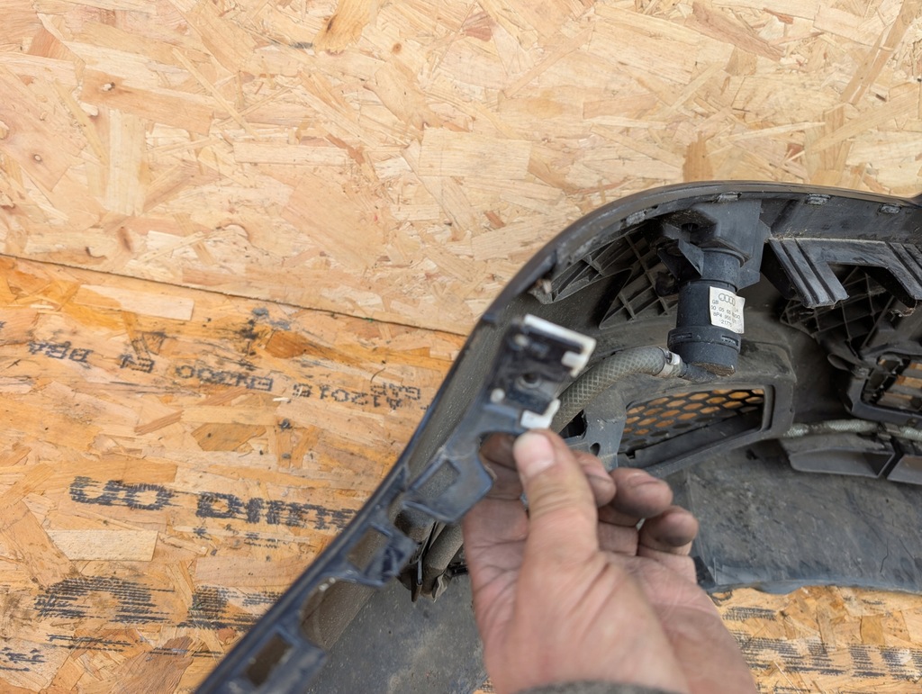 фото №12, Бампер передний audi s3 8p 2005 омыватель оригинал kompletny чёрный