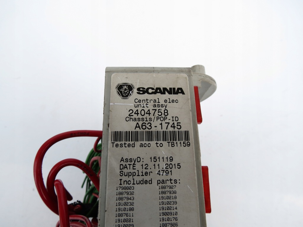 фото №9, Модуль коробка bsi предохранителей 2404758 scania r