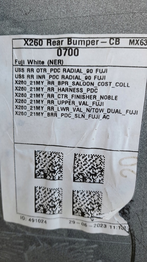 фото №15, Бампер задний задняя jaguar xf ii x260 lift org