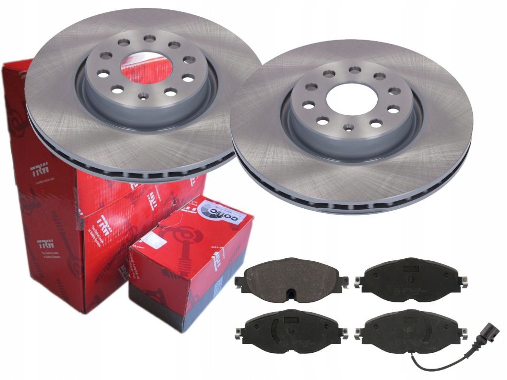 фото №1, Тормозные диски тормозные колодки trw перед vw passat b8 golf vii