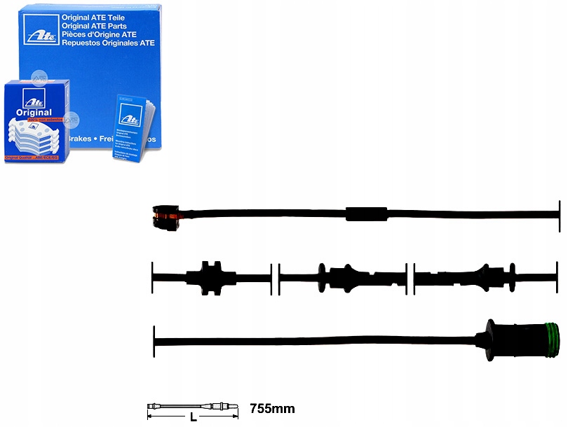 фото №1, Датчик зносу гальмівних колодок гальмівних [ate]